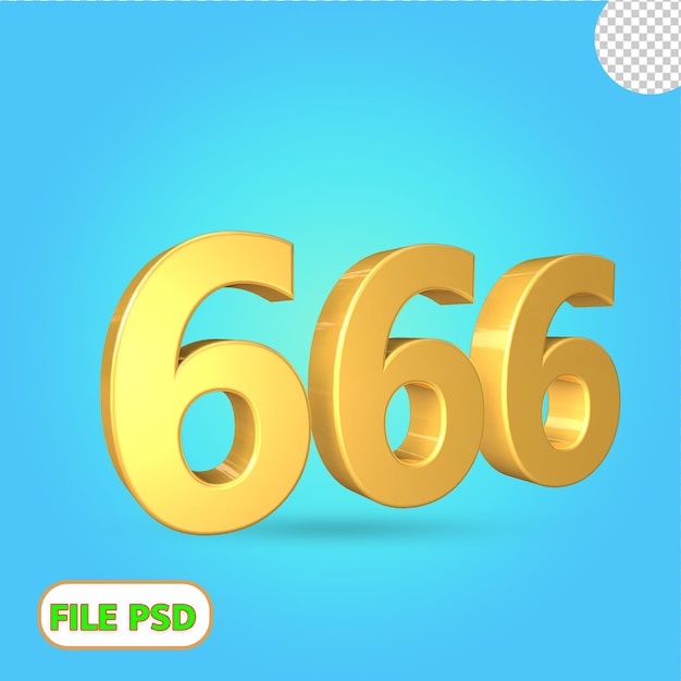 3d number 66