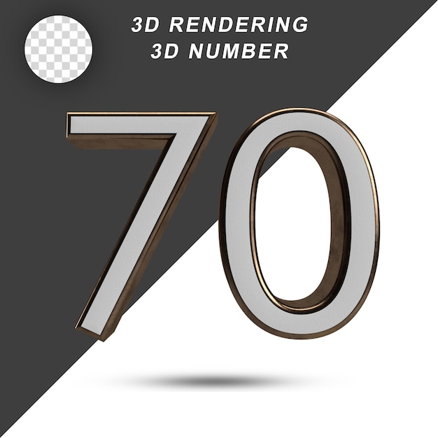 3d number 70