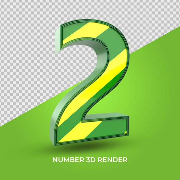 3d numbers for sale text yellow green colors