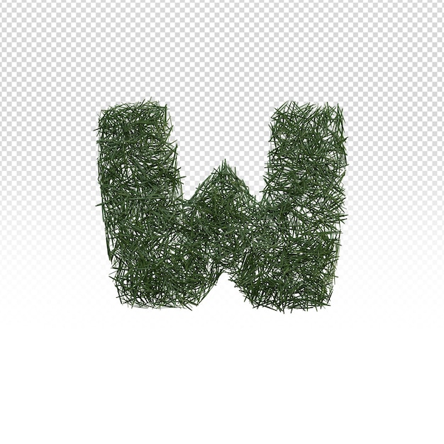 3d object alphabets with transparent background