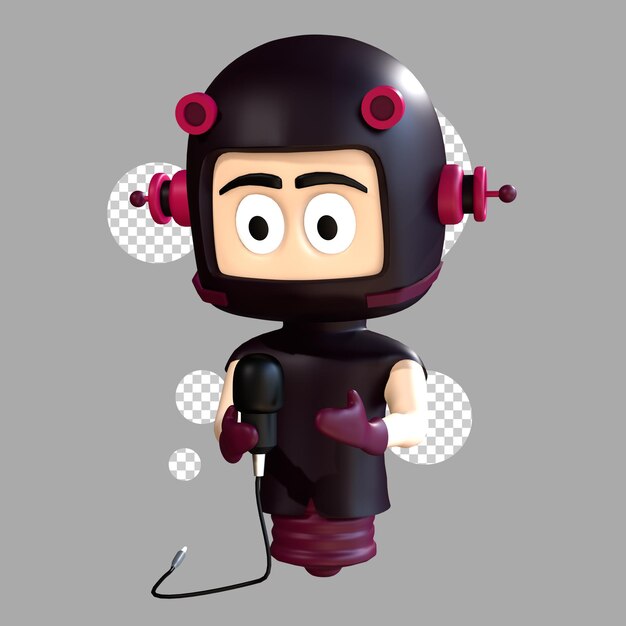 PSD 3d object character mascot 16