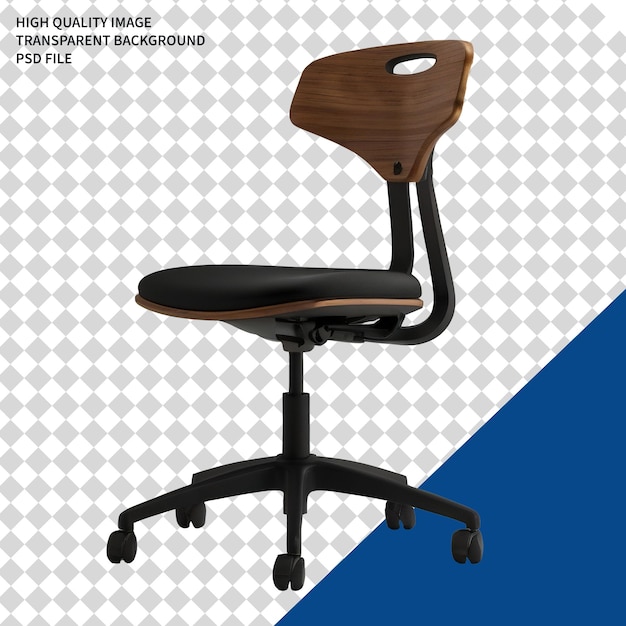 3d office chair office chair icon PSD isolated on transparent background