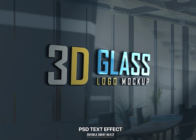 3D Office Wall Mockup