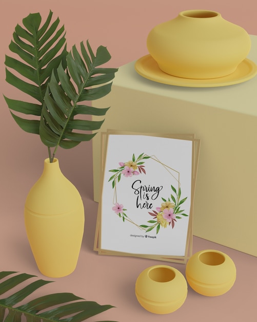 3d ornaments and hello spring card