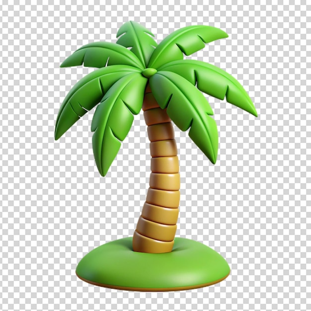 3d Palm tree Isolated on white background