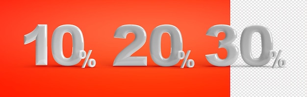 3d percentage discount in numbers