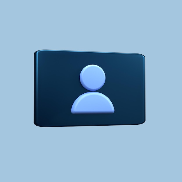 3d person or people icon