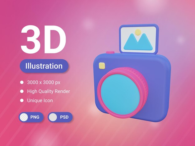 3d Photo Camera icon