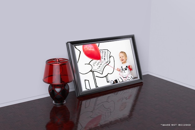 3d photo frame mockup design