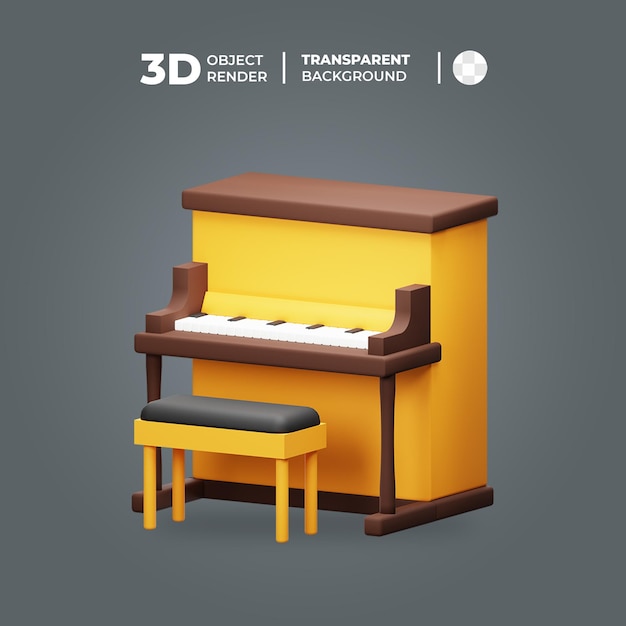 3D Piano Music Instrument