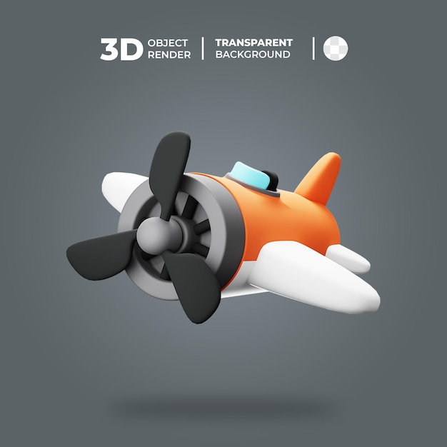 3D Plane Icon