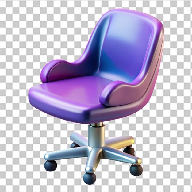 3D Plastic Design of Modern Desk Chair with Ergonomic Design and Vibrant Colors