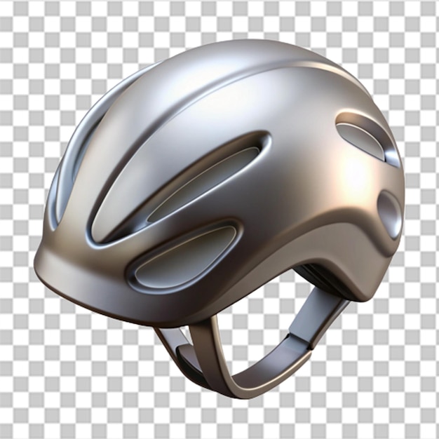 3D Plastic Design of a Sleek Modern Bicycle Helmet with Shiny Surfaces and Intricate Details