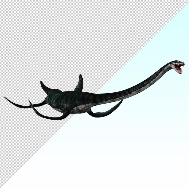 3d plesiosaurus sea reptile dinosaur