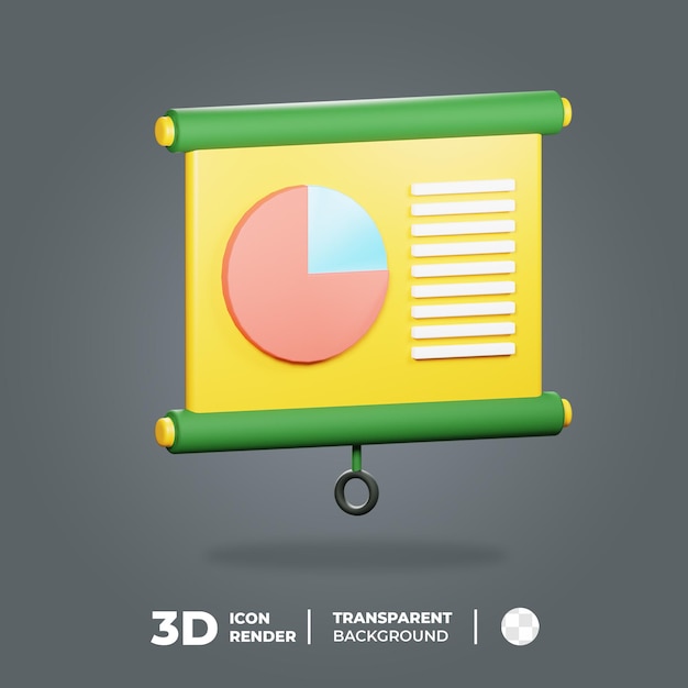 3d presentation slide icon