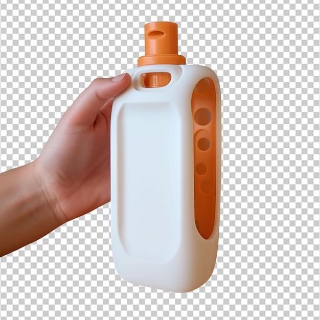 A 3D printed holder for portable hand sanitizer bottle on white background