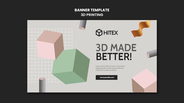 3d printing banner template