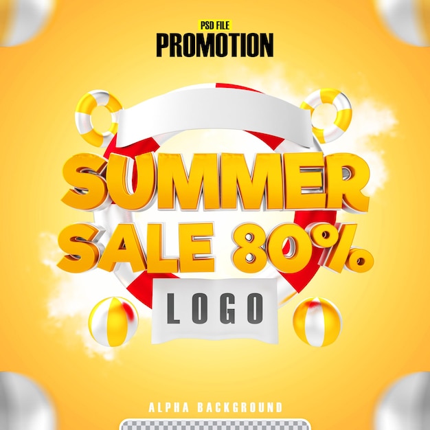 3d promotion summer sale 80 percent