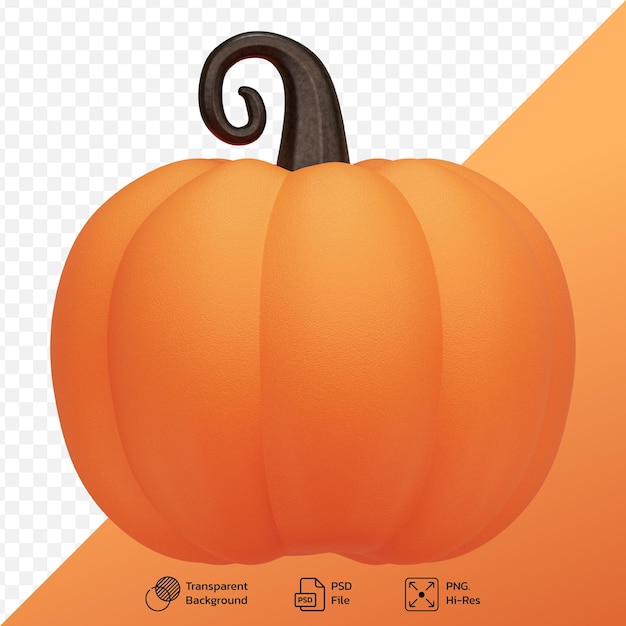 3D pumpkin element decoration halloween day with Jack O Lantern concept