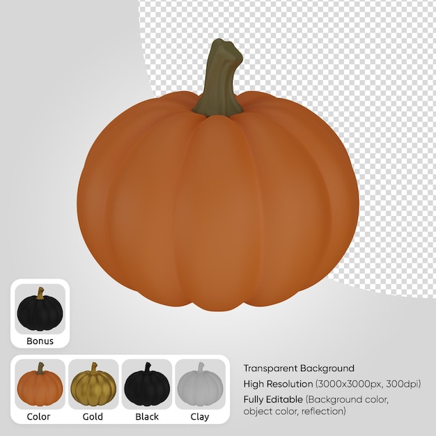 3d pumpkin