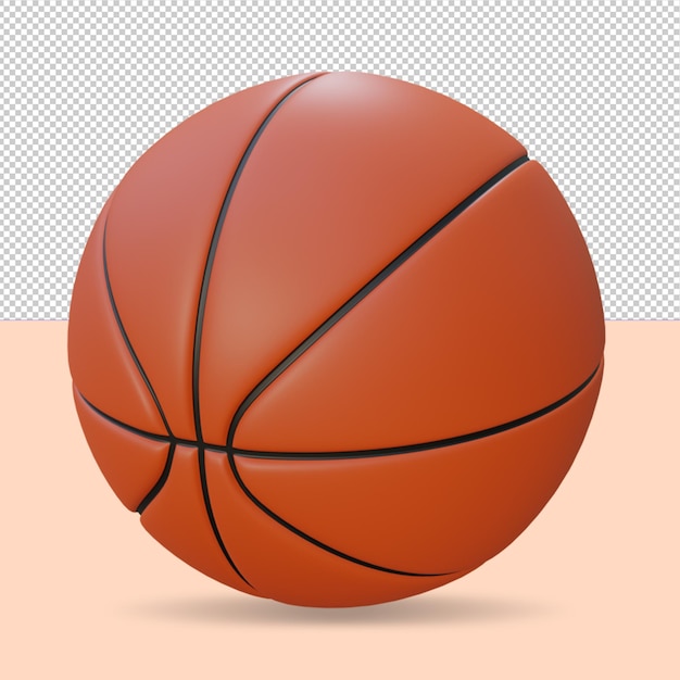 3d realistic basketball psd Premium Psd