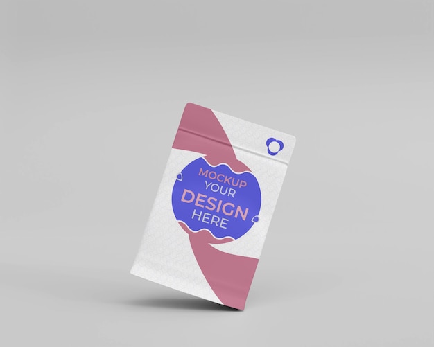 3d Realistic Foil Packaging Mockup