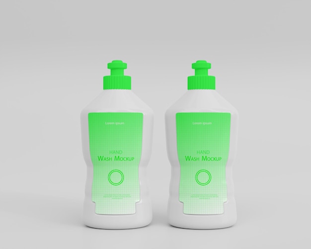 3D Realistic Hand Wash Mockup