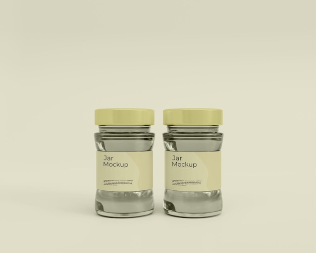 3d Realistic Jar mockup