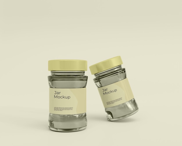 3d Realistic Jar mockup