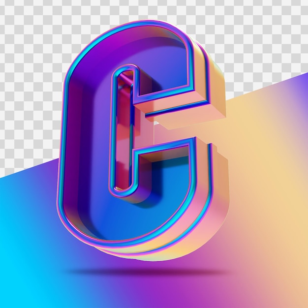 3d realistic letter