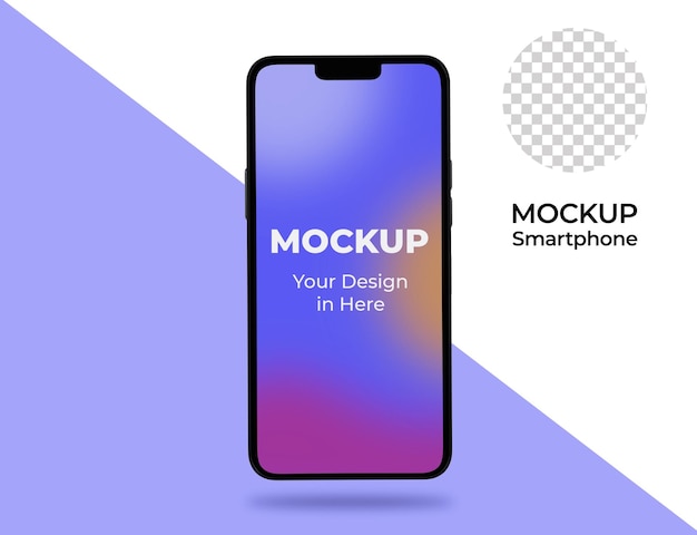 3d realistic mobile mockup