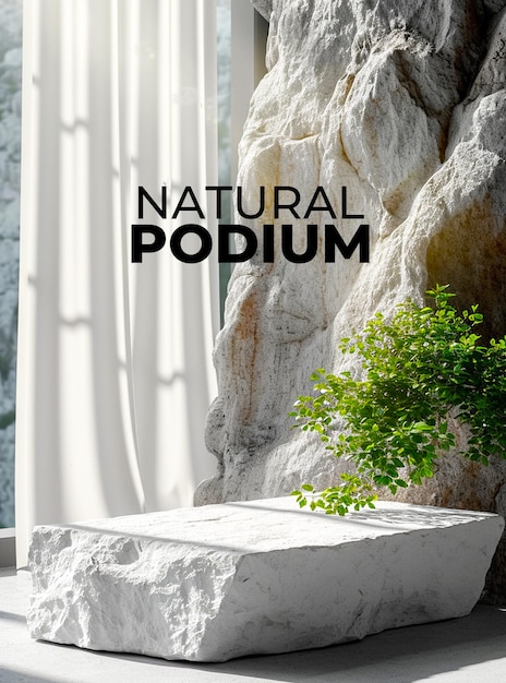 3d realistic podium background for product display