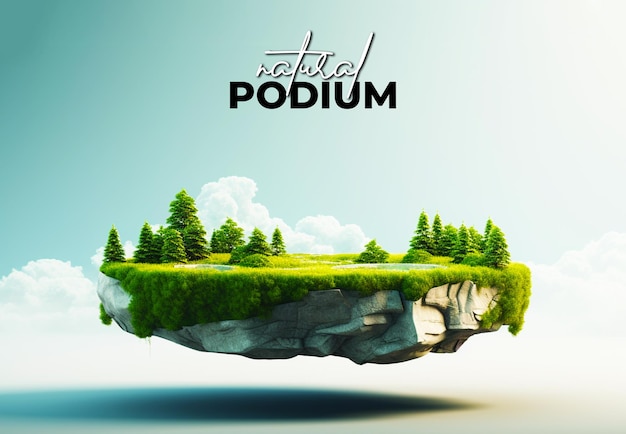 3d realistic podium background for product display