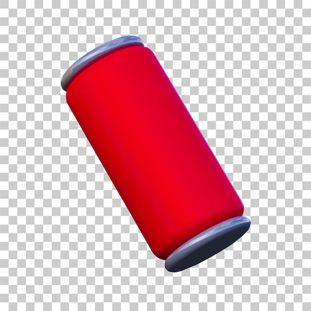 3d red bottle isolated icon