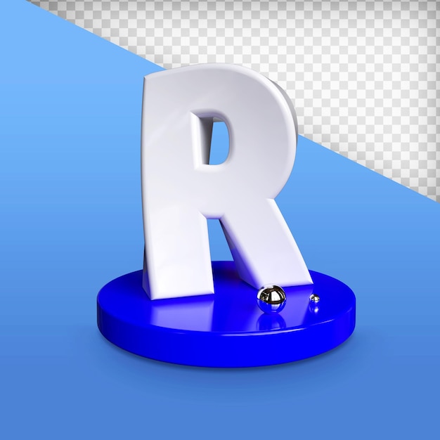 3d render alphabet premium