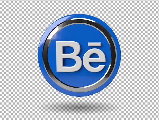 3d render behance logo application