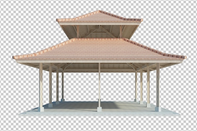 3d Render Building Structure Isolated