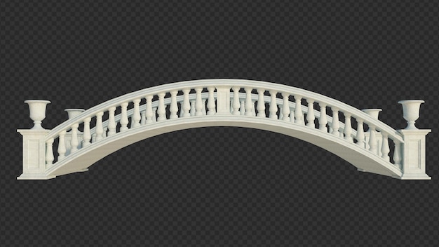 3d Render Building Structure On Isolated