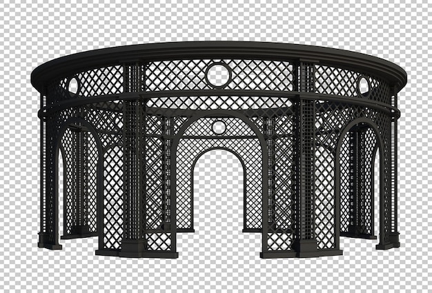 3d Render Building Structure Isolated