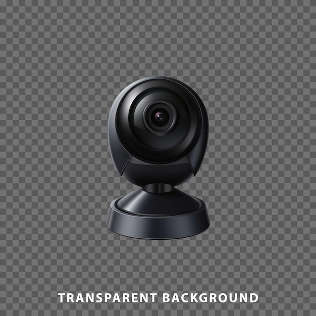 3D Render cctv isolated on transparent background