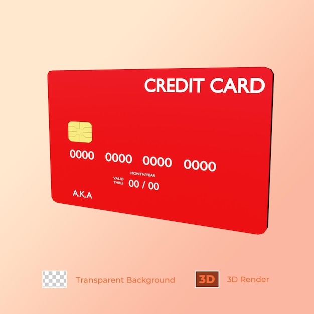 3D Render Credit Card