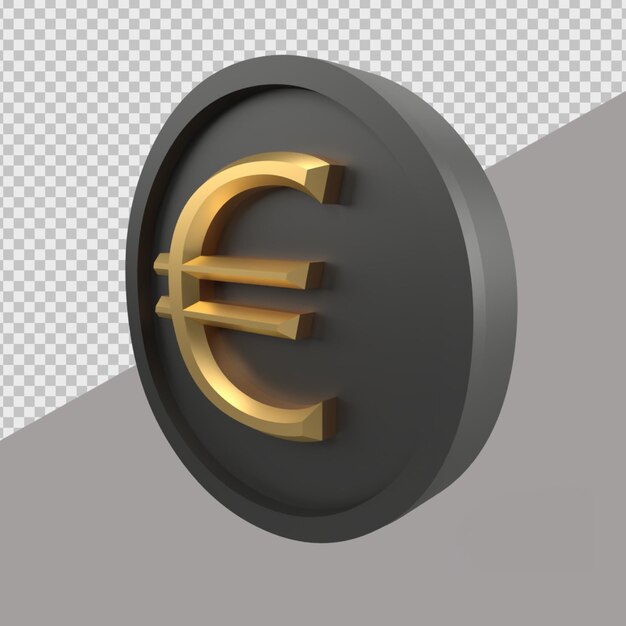 3D Render currency Euro