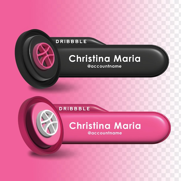 3d render dribbble promotion design