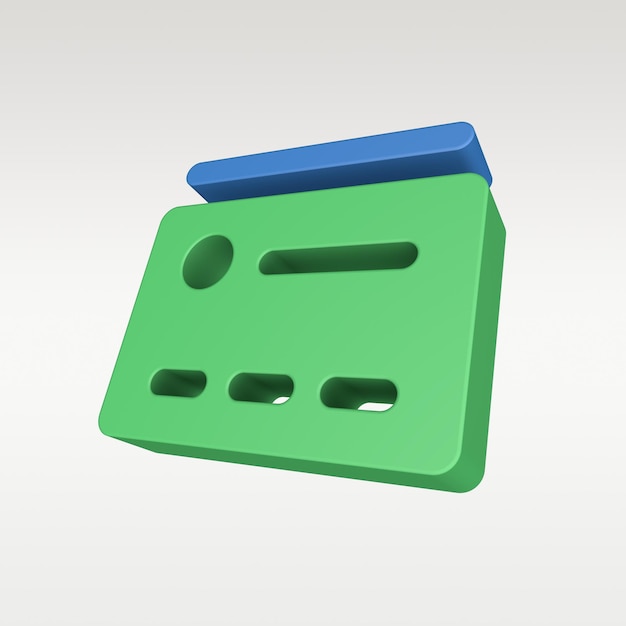 3D Render Finance Icon