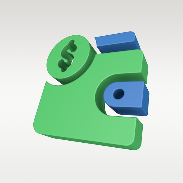 3D Render Finance Icon