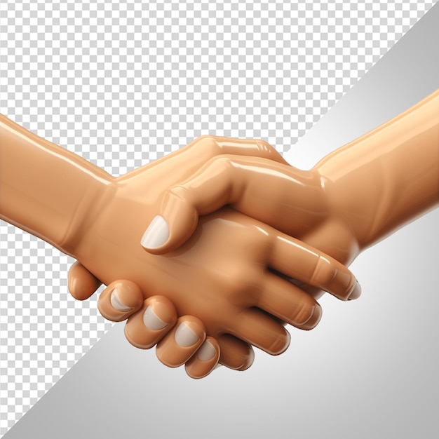 3d render handshake png