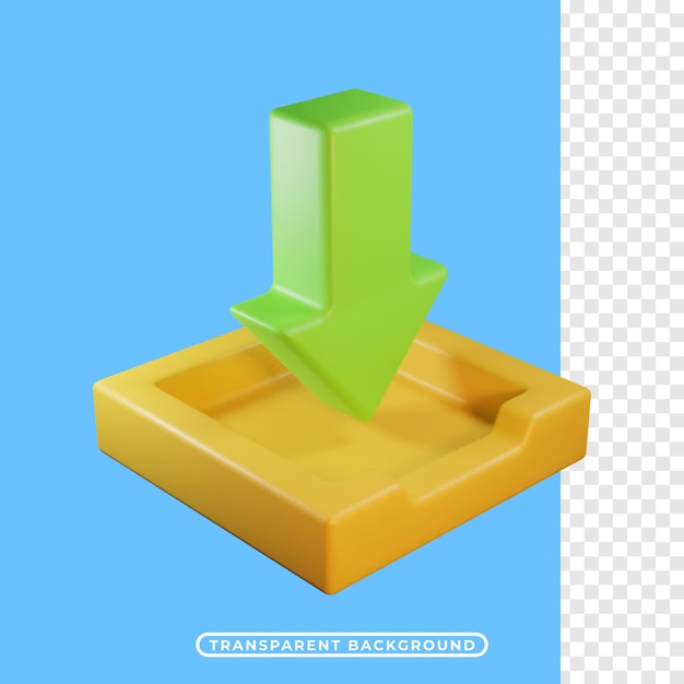 3d render icon download