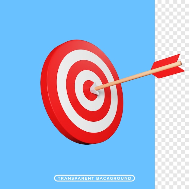 3d render icon target