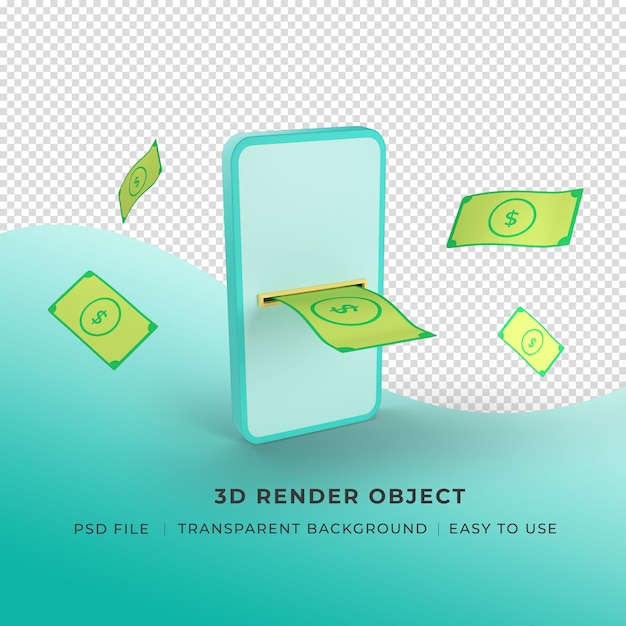 3d render illustration fintech