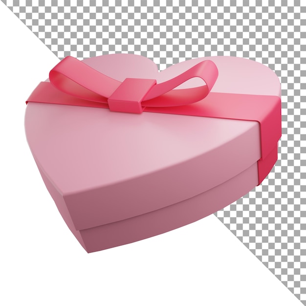 3d render illustration icon gift love